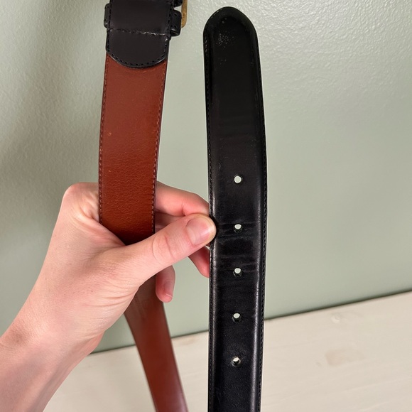 Coach Black Leather Belt with Gold Buckle - Picture 5 of 5